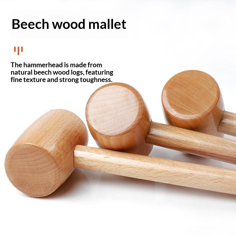 Jewelry Making Hammer - 1Pc Beech Wooden Mallet Multi Purpose