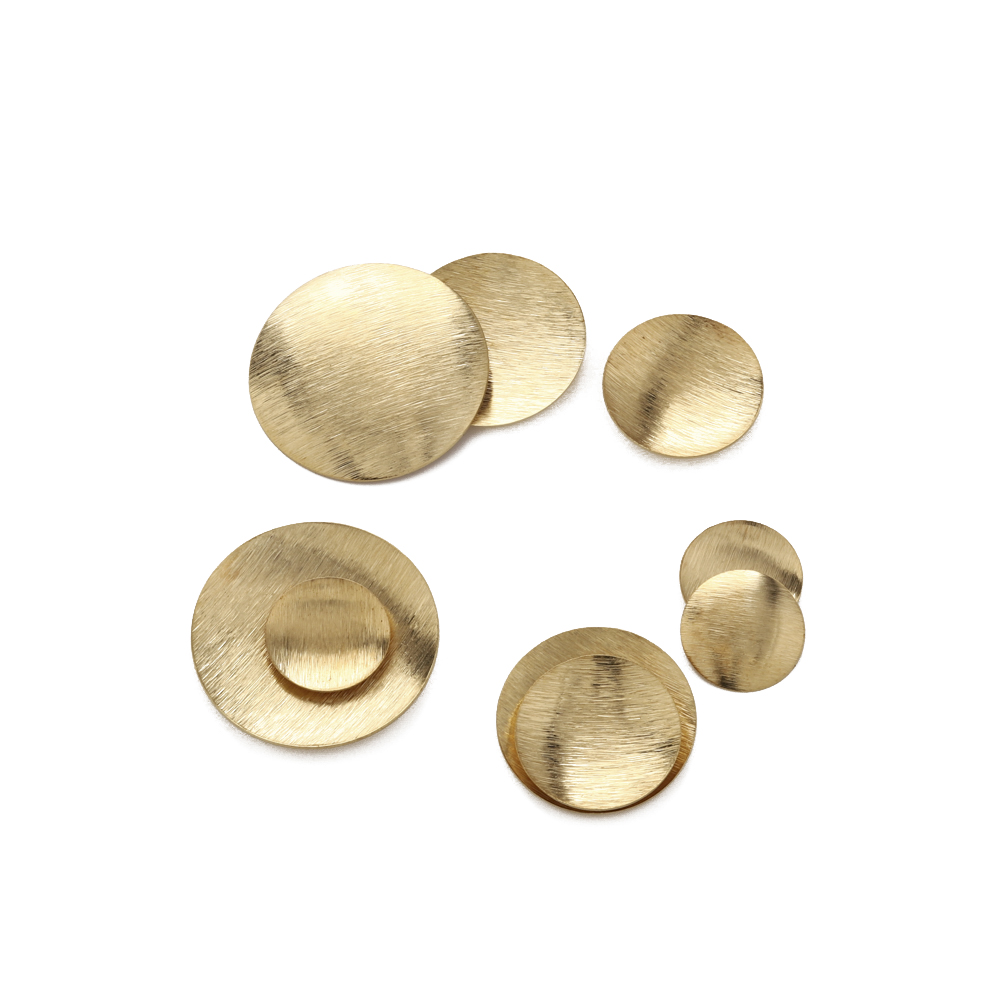 Raw Brass Brushed Round Convex - Jewelry Making Hammer 评论和价格