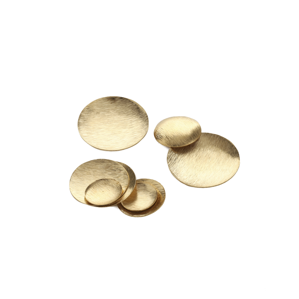 Raw Brass Brushed Round Convex - Jewelry Making Hammer 评论和价格