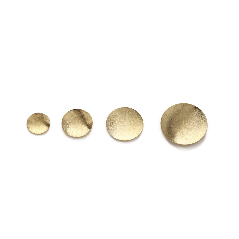 Raw Brass Brushed Round Convex - Jewelry Making Hammer 评论和价格
