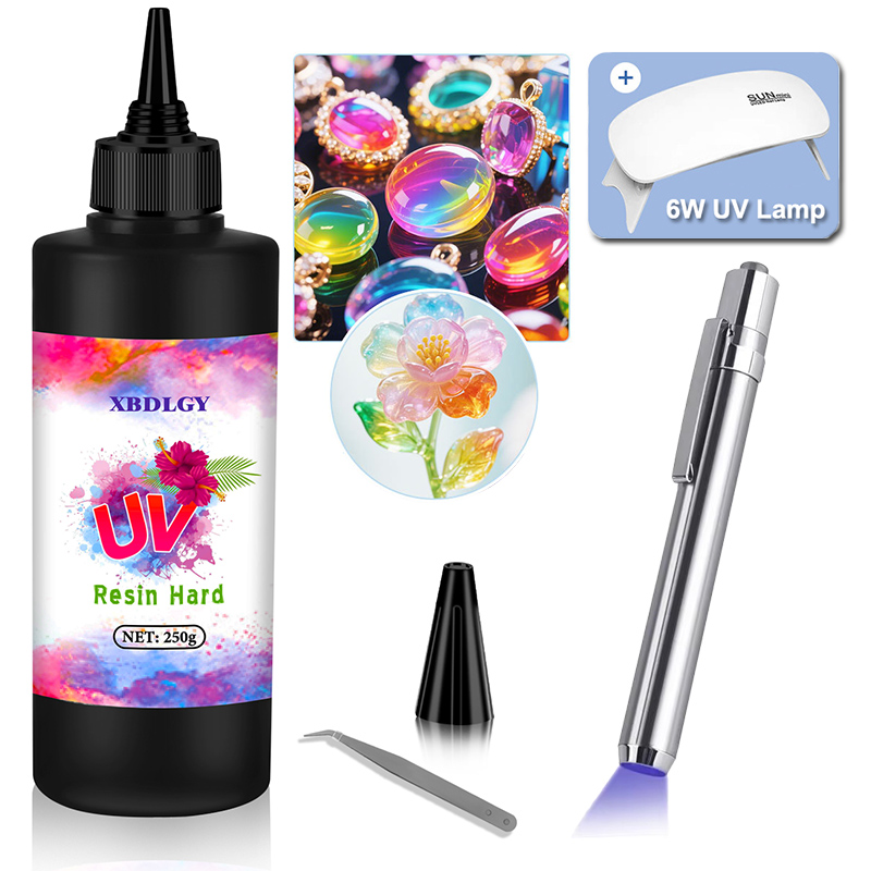 200g/250g/500g UV Resin Hard G - Jewelry Making Light 评论和价格