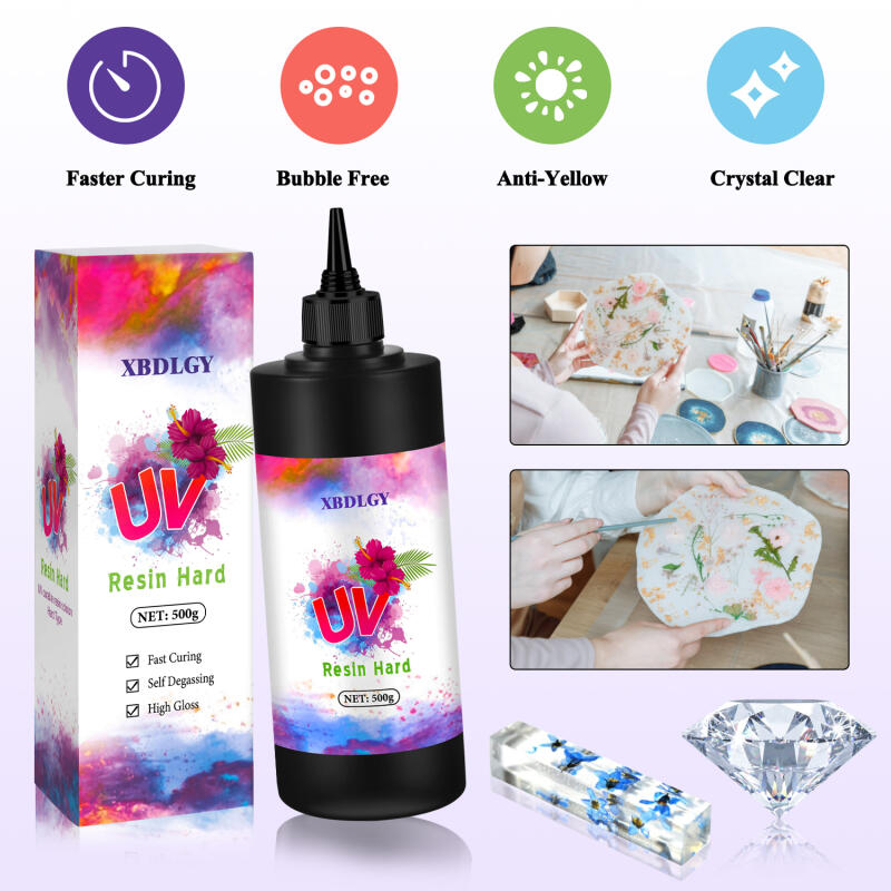 200g/250g/500g UV Resin Hard G - Jewelry Making Light 评论和价格