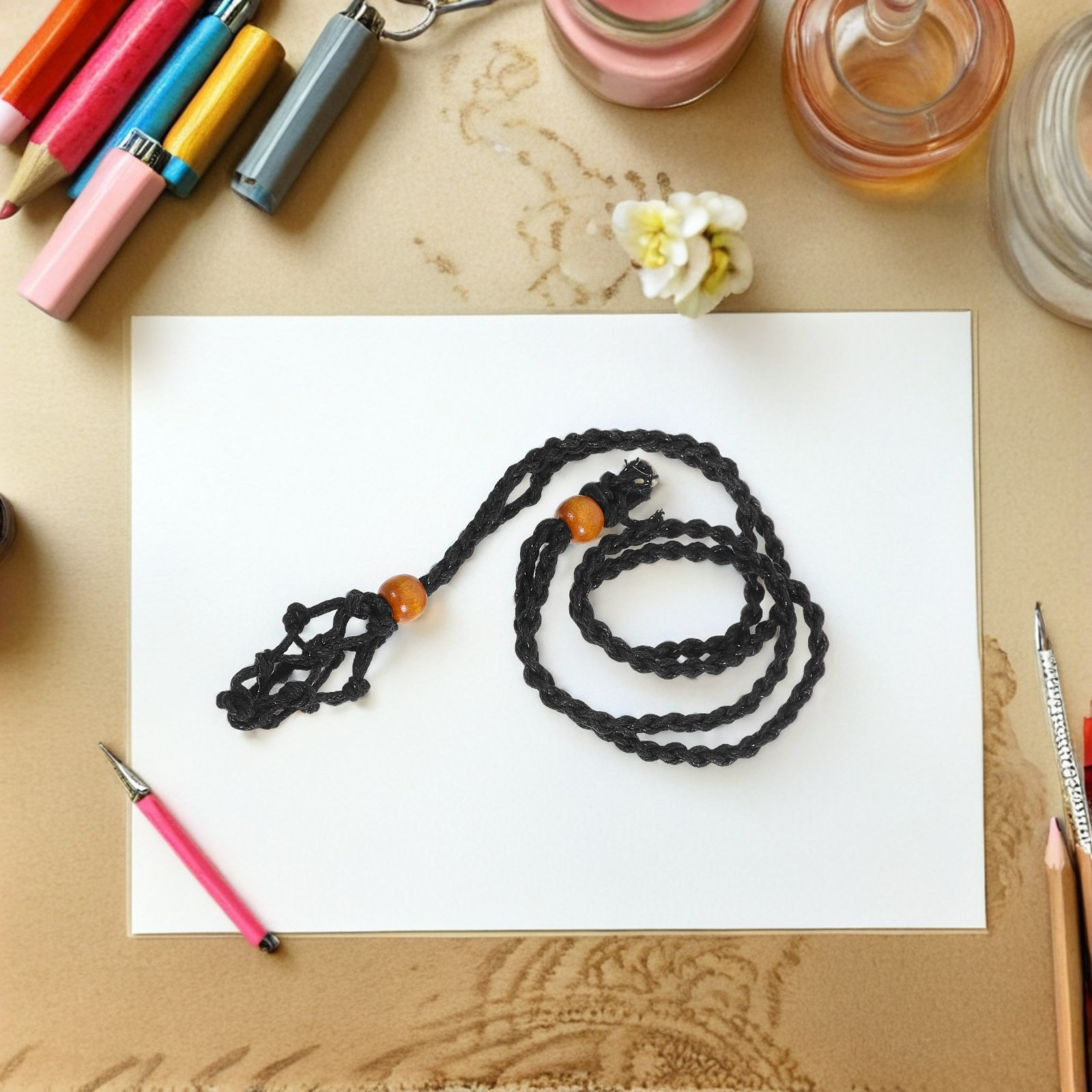 1Set DIY Necklace Kit Black Ir - Jewelry Making Thread 评论和价格