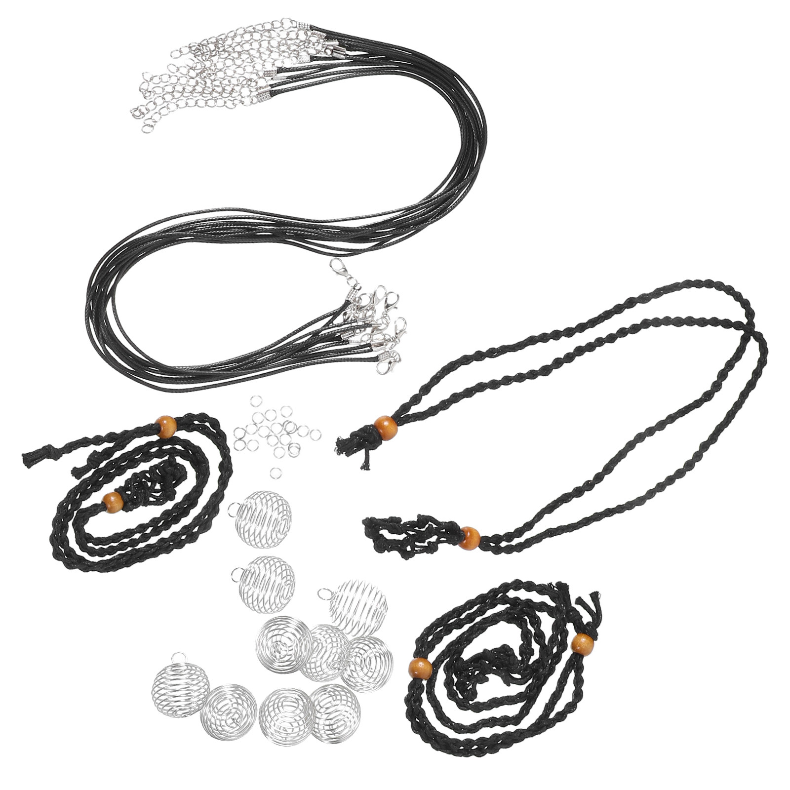 1Set DIY Necklace Kit Black Ir - Jewelry Making Thread 评论和价格