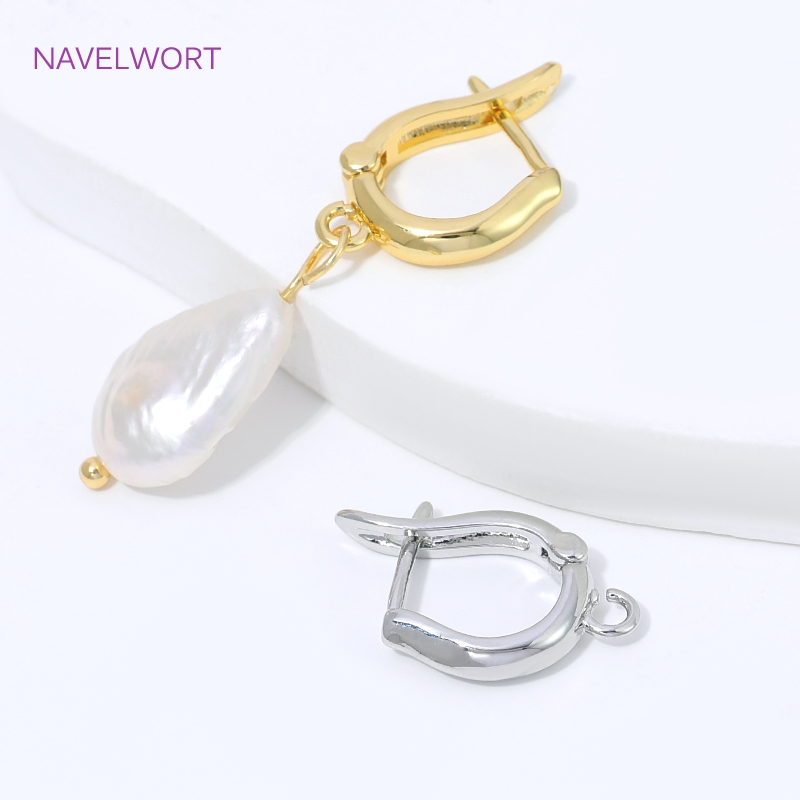18K Gold Plated Brass Earring  - Jewelry Making Items 评论和价格