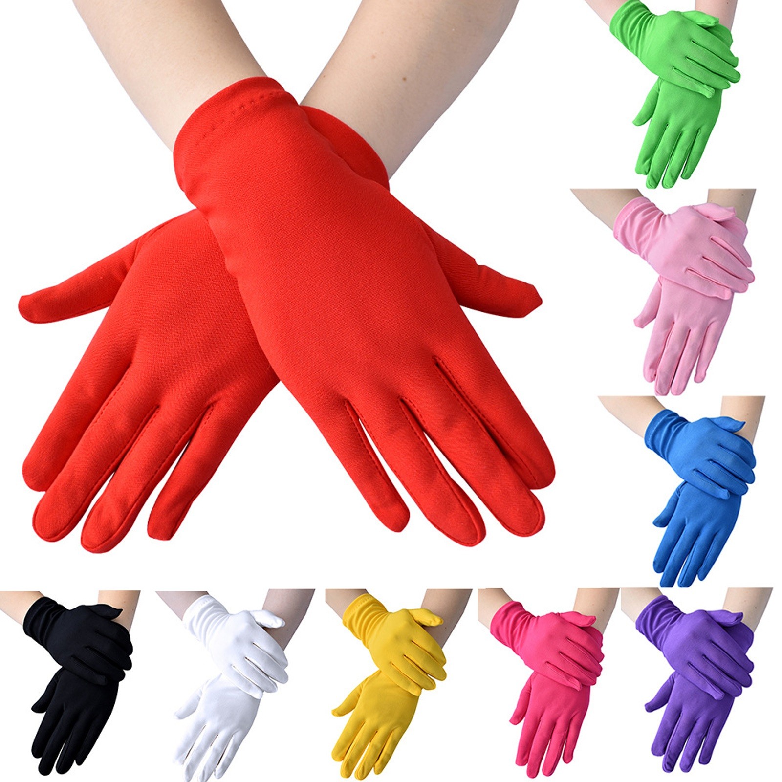 Fashion Spandex Elasticity Ope - Jewelry Making Gloves 评论和价格