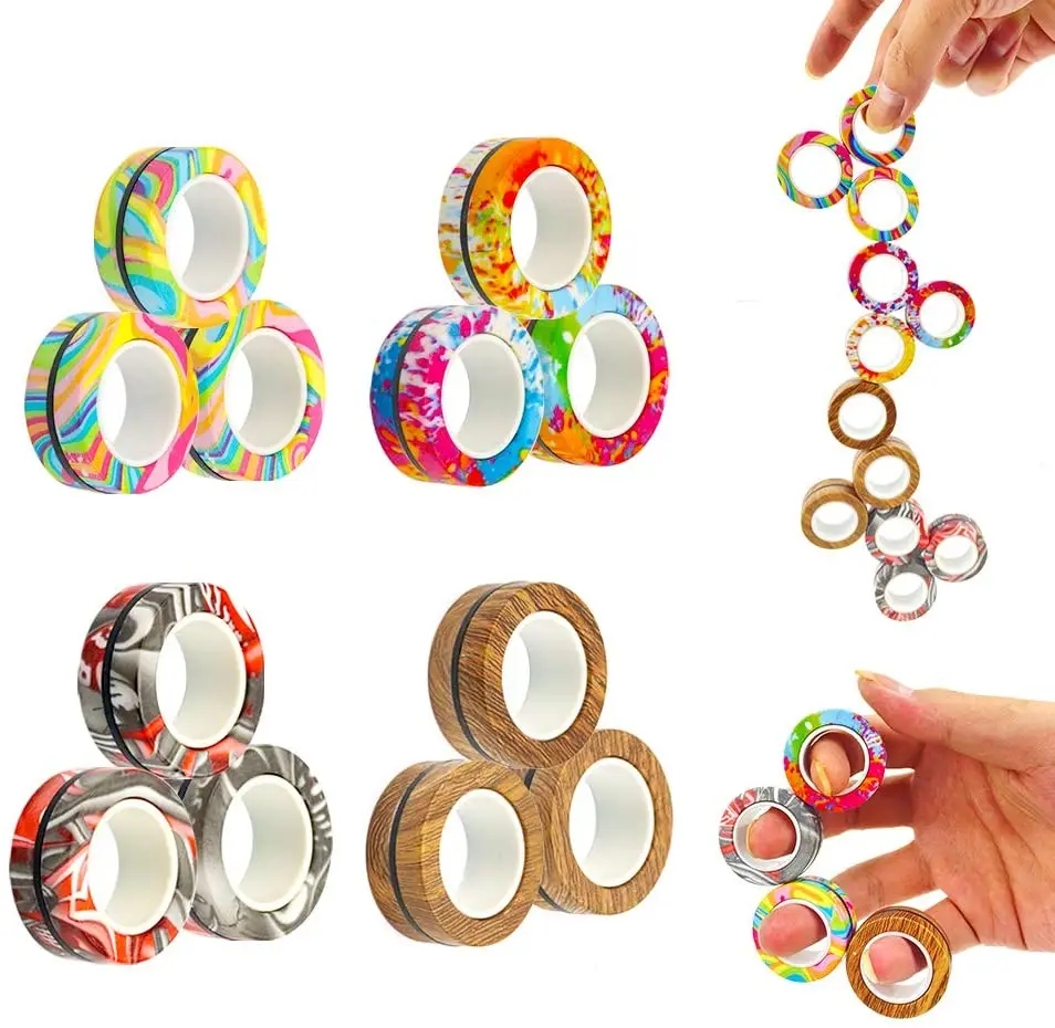 3Pcs Anti-stress Magnetic Ring - Jewelry Making Hand Tools 评论和价格