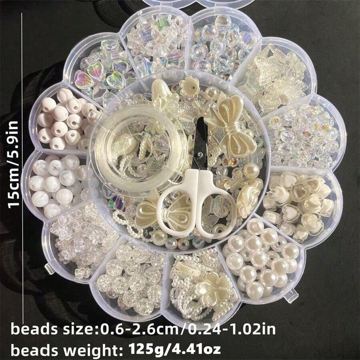 2Set/1Set 13 Grids Acrylic Flo - Jewelry Making Thread 评论和价格