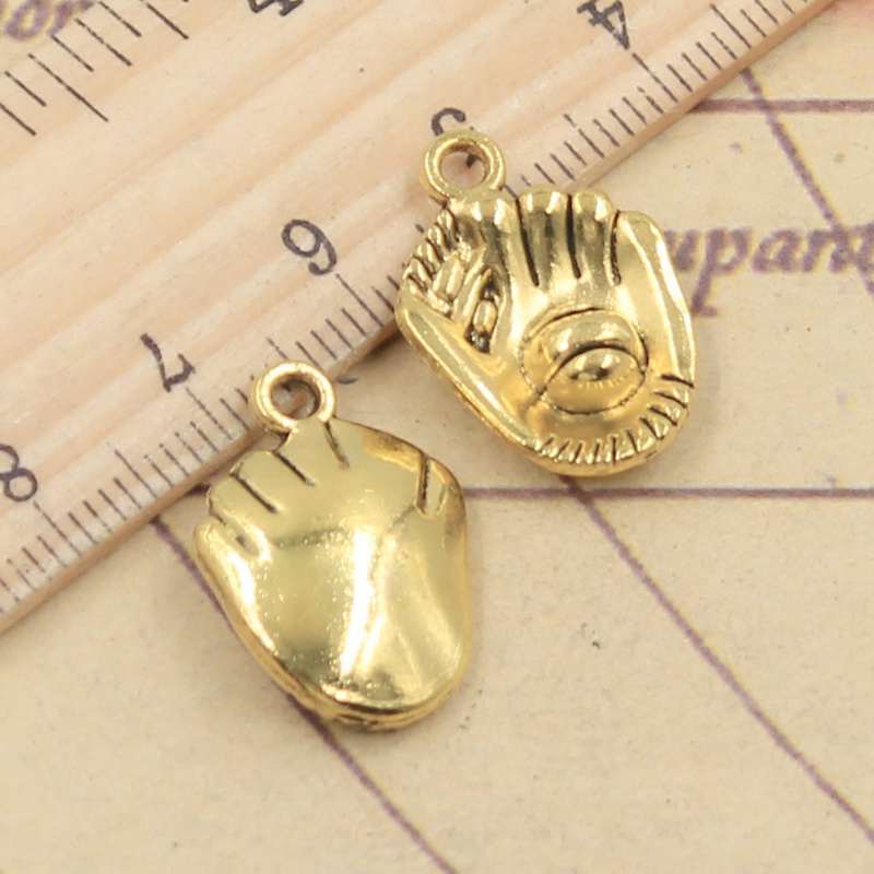 10pcs 3colors Charms Baseball  - Jewelry Making Gloves 评论和价格