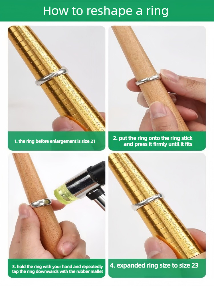 Wooden Ring Sizing Mandrel - J - Jewelry Making Hammer 评论和价格