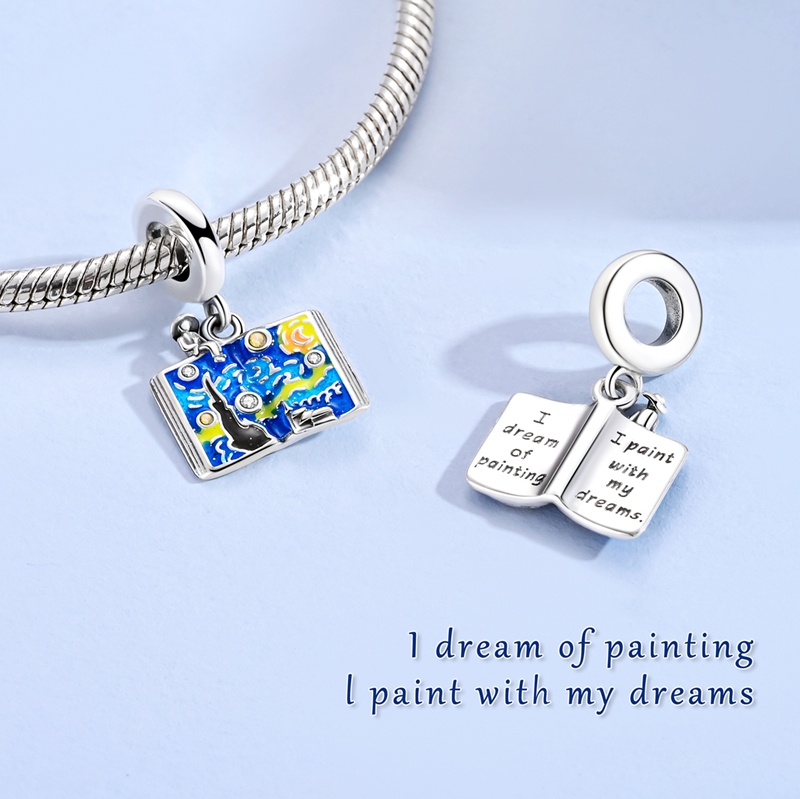 Starry Sky Paint Book Pendant  - Jewelry Making Guide Book 评论和价格