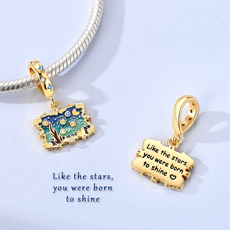 Starry Sky Paint Book Pendant  - Jewelry Making Guide Book 评论和价格