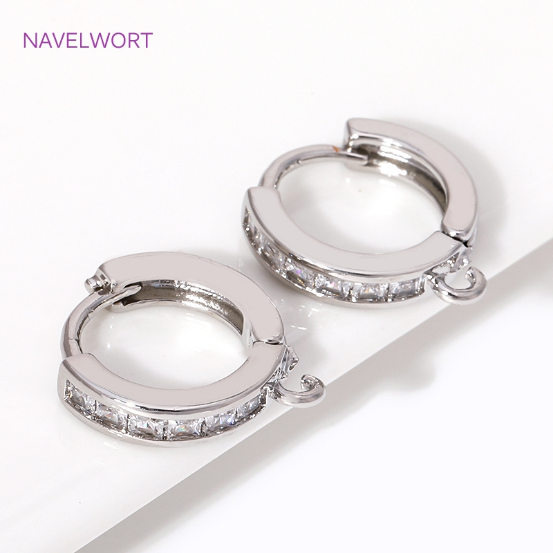 18K Gold Plated Inlaid Zircon  - Jewelry Making Items 评论和价格