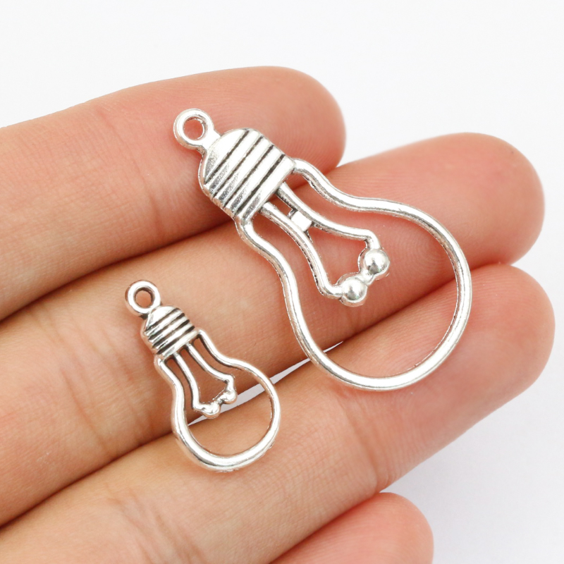 20pcs Light Bulb Charms Pendan - Jewelry Making Light 评论和价格