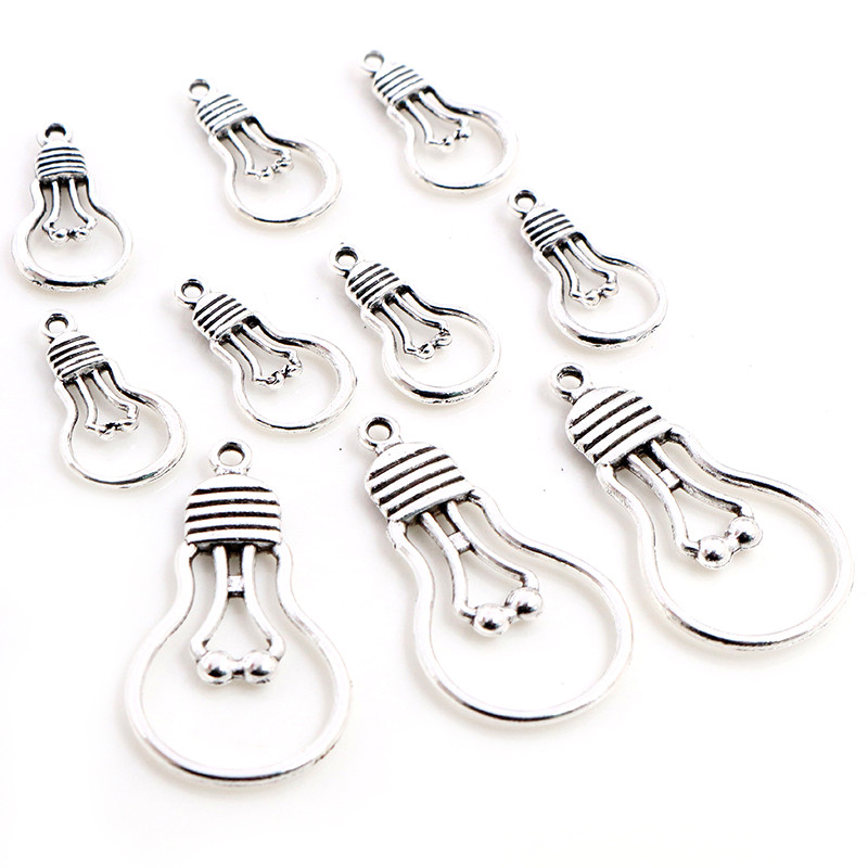 20pcs Light Bulb Charms Pendan - Jewelry Making Light 评论和价格