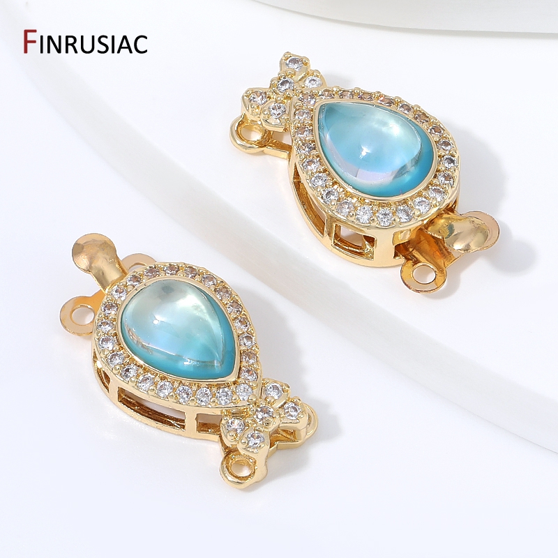 18K Gold Plated Brass Pear Opa - Jewelry Making Items 评论和价格