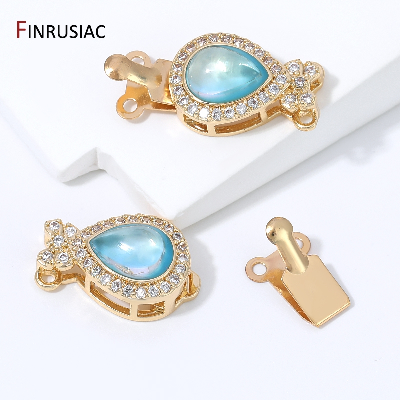 18K Gold Plated Brass Pear Opa - Jewelry Making Items 评论和价格