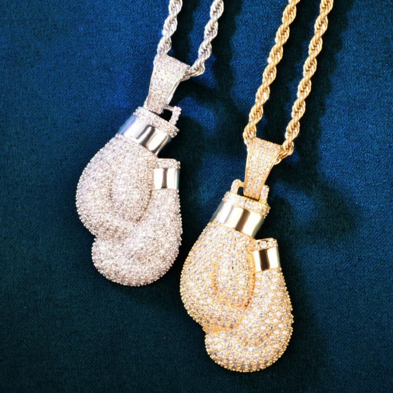 Hip Hop Bling Iced Cubic Zirco - Jewelry Making Gloves 评论和价格