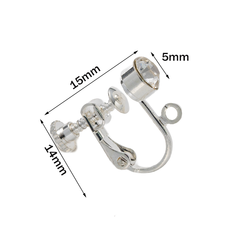 10pcs Brass Clip on Earring Co - Jewelry Making Thread 评论和价格