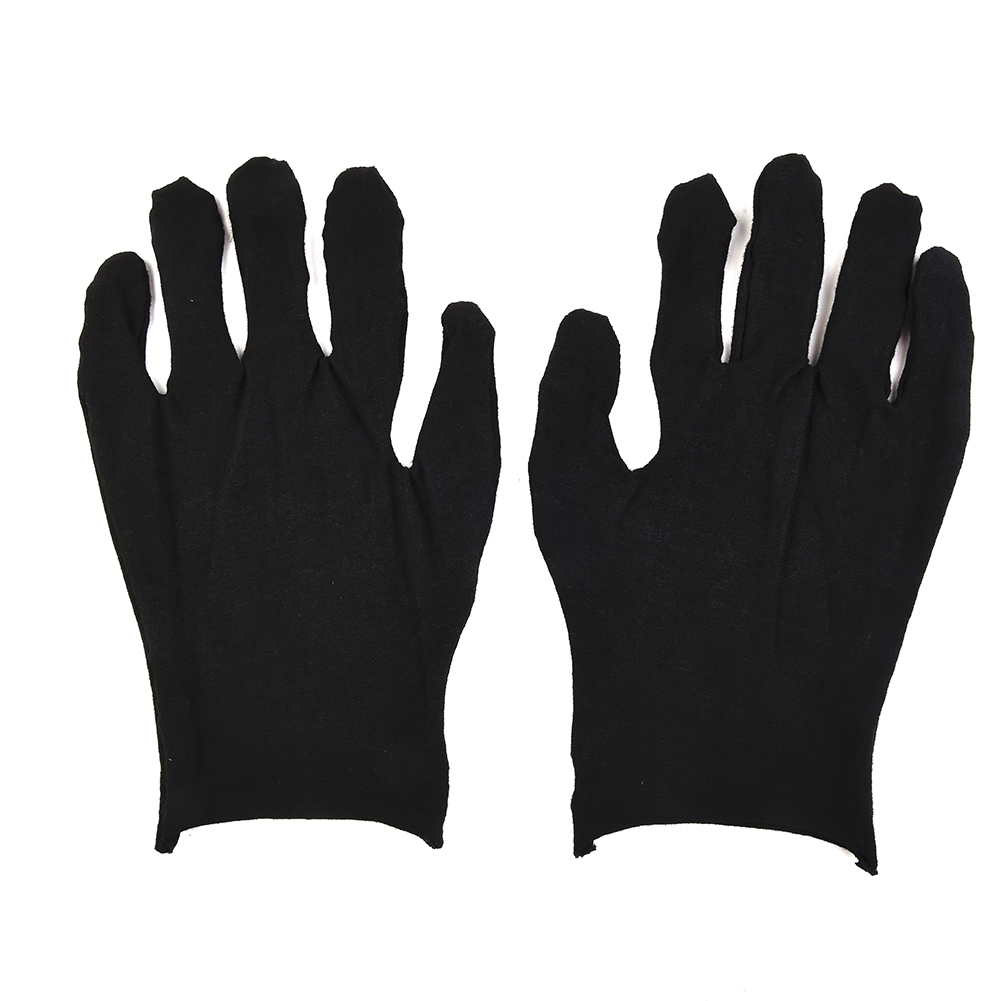 12 Pairs Black Cotton Gloves S - Jewelry Making Gloves 评论和价格