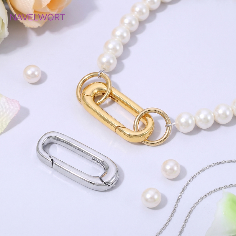 1/2/4Pcs 18K Gold Plated Oval  - Jewelry Making Items 评论和价格