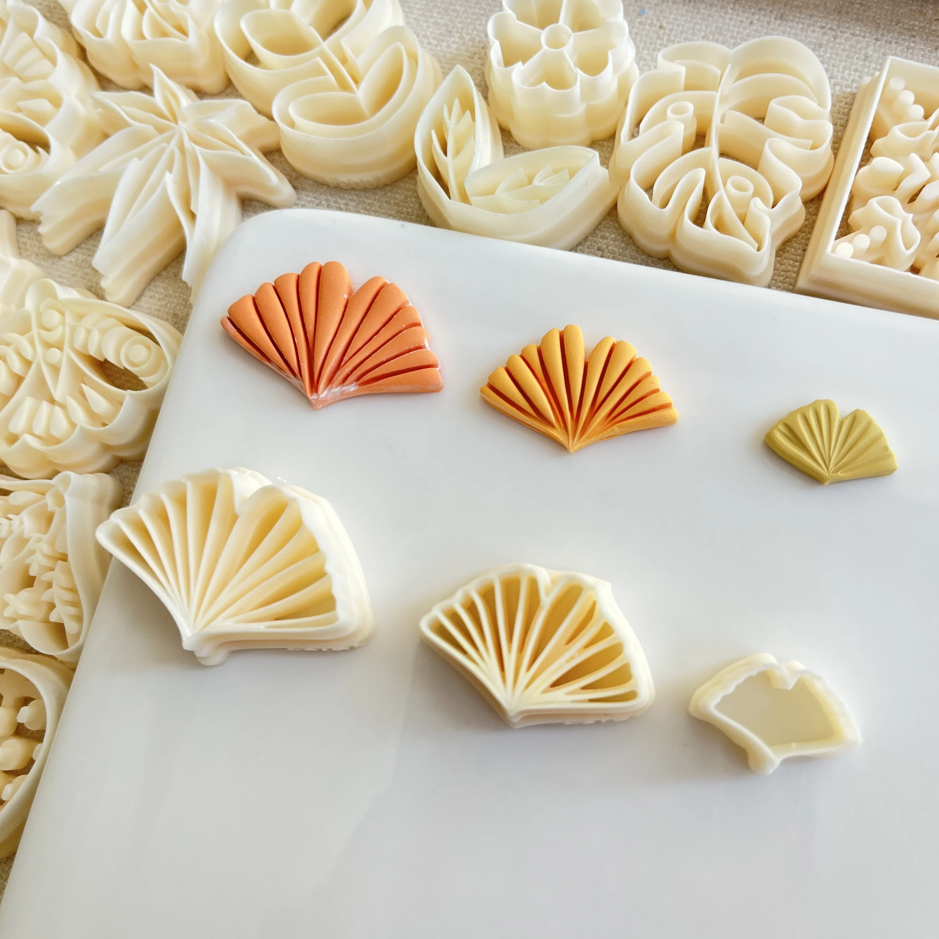3 Sizes Ginkgo Leaf Clay Cutti - Jewelry Making Hand Tools 评论和价格