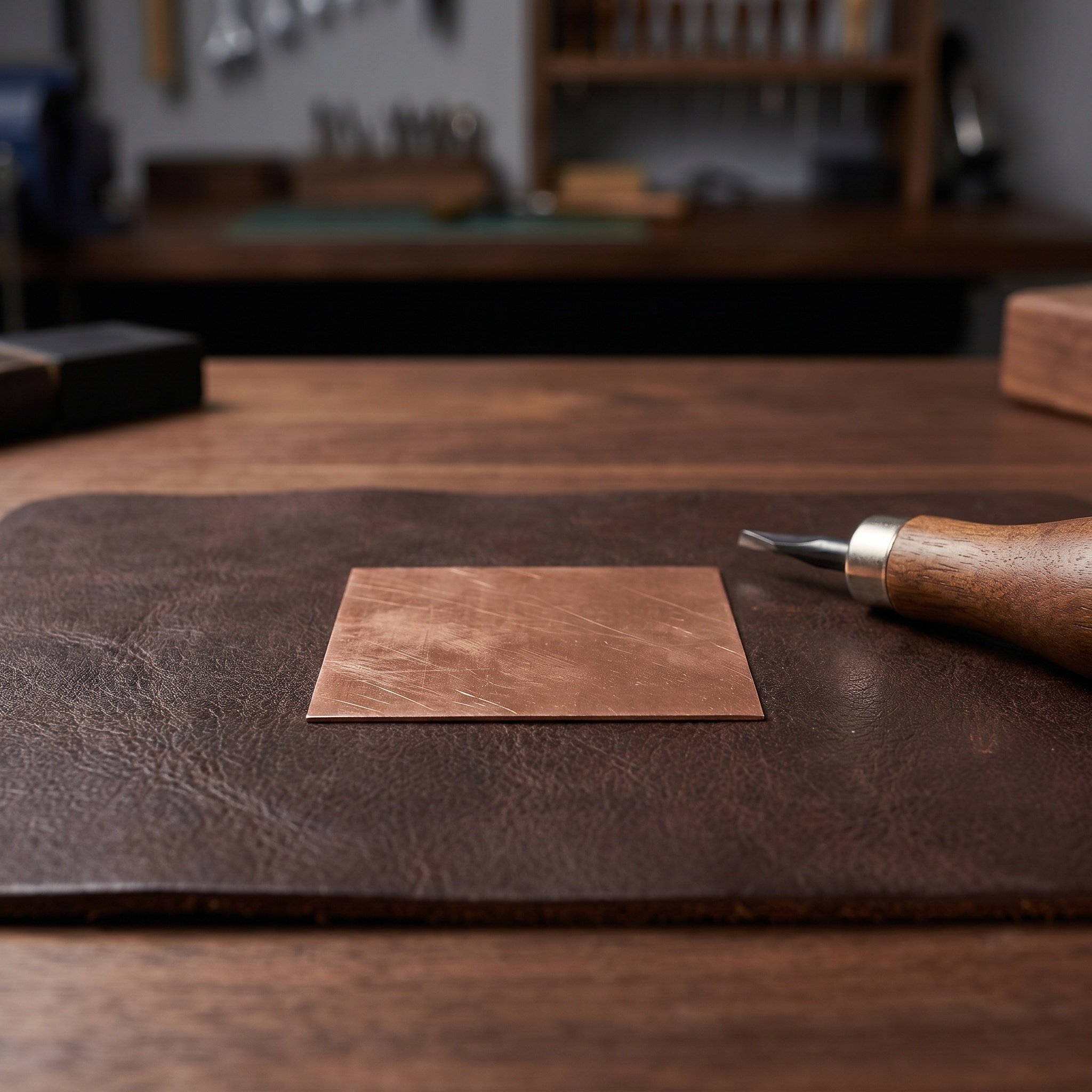 4Pcs Copper Craft Plates Pure  - Jewelry Making Tools 评论和价格