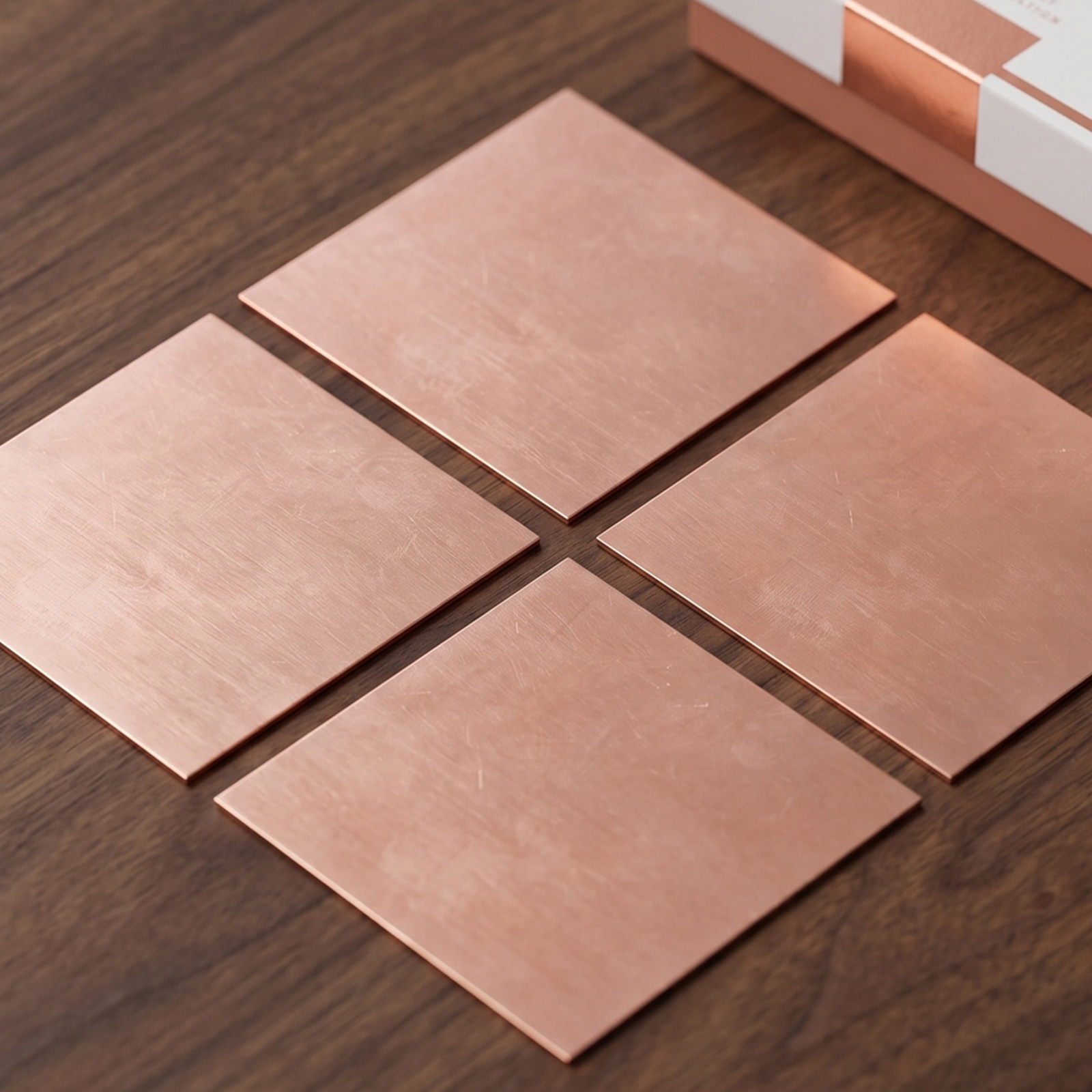 4Pcs Copper Craft Plates Pure  - Jewelry Making Tools 评论和价格