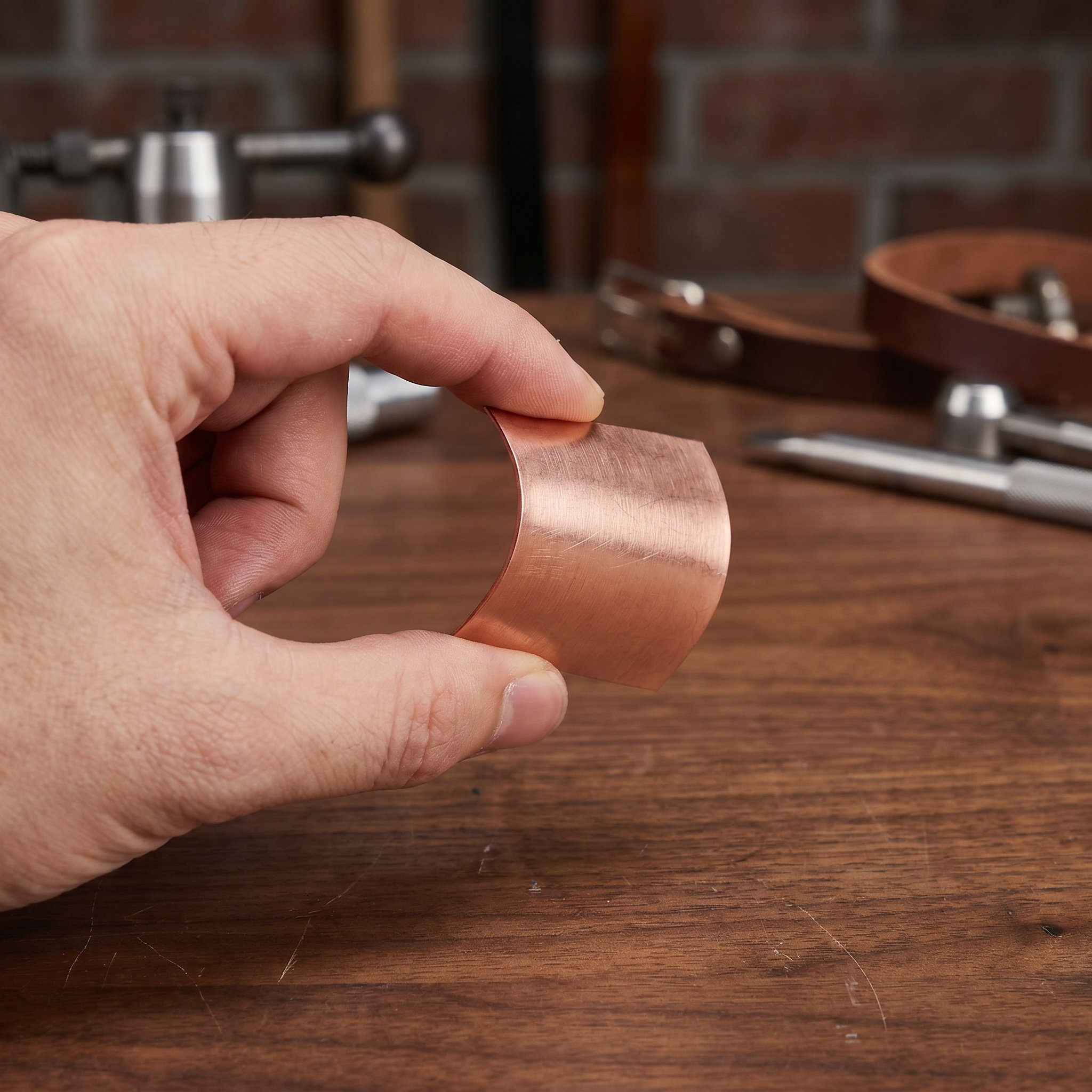 4Pcs Copper Craft Plates Pure  - Jewelry Making Tools 评论和价格