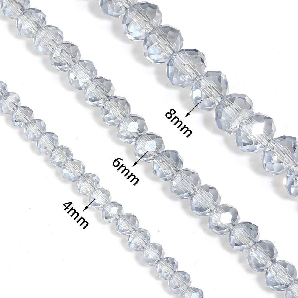 4 6 8mm Faceted Crystal Beads  - Jewelry Making Light 评论和价格
